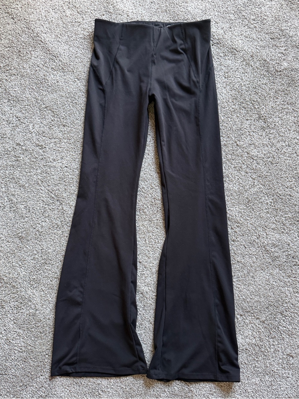 Sage Black Stretch Flare Pants